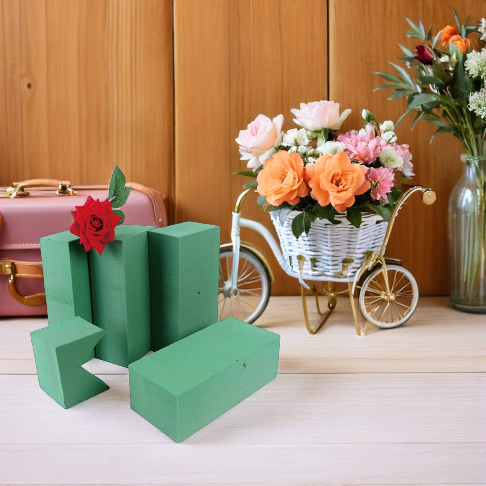 Florist Flower Supply - Floral Block Flower Brick Green Moisture