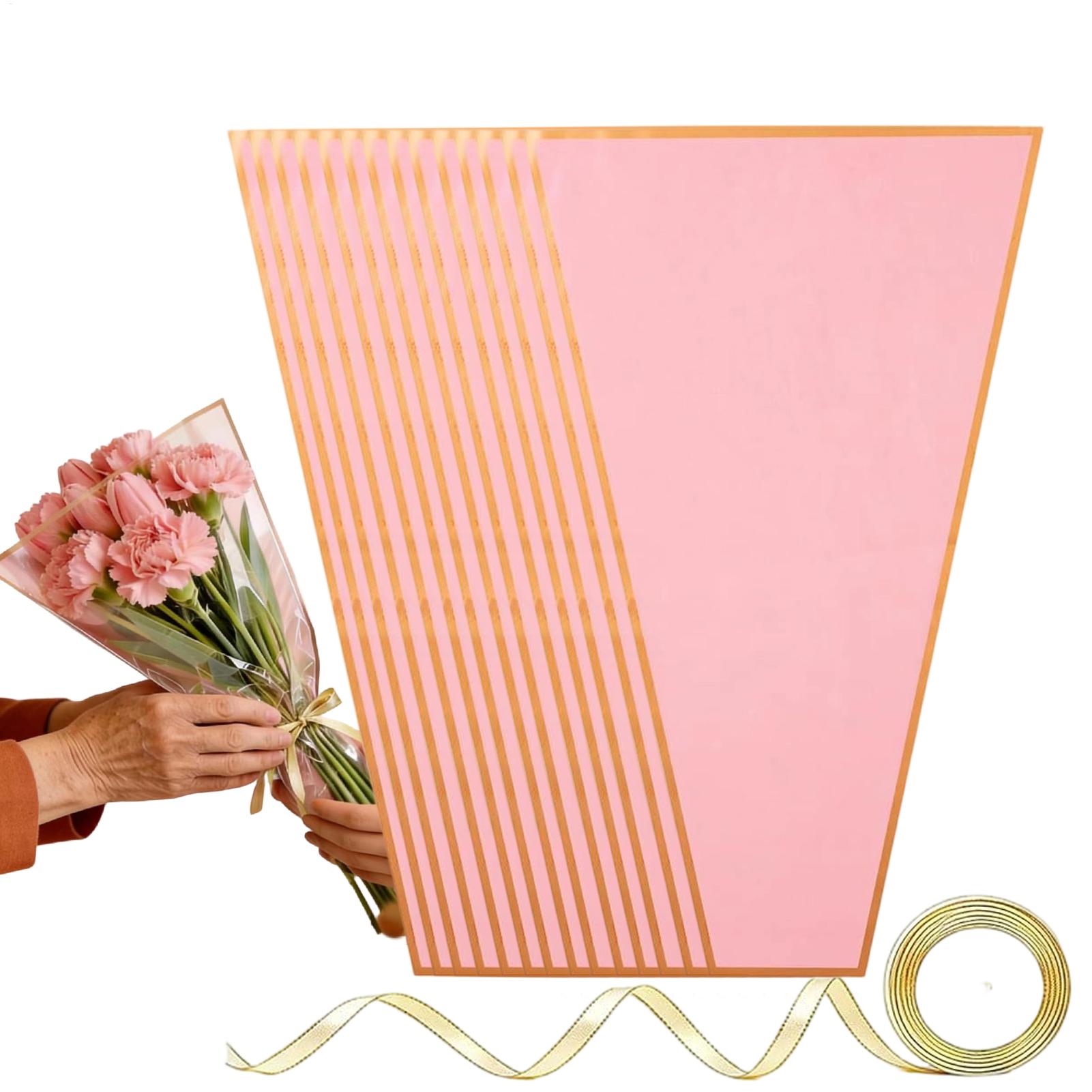 Flower Wrapping Bags 50 Pieces - Florist Supply Ribbon incelemesi ve fiyatı