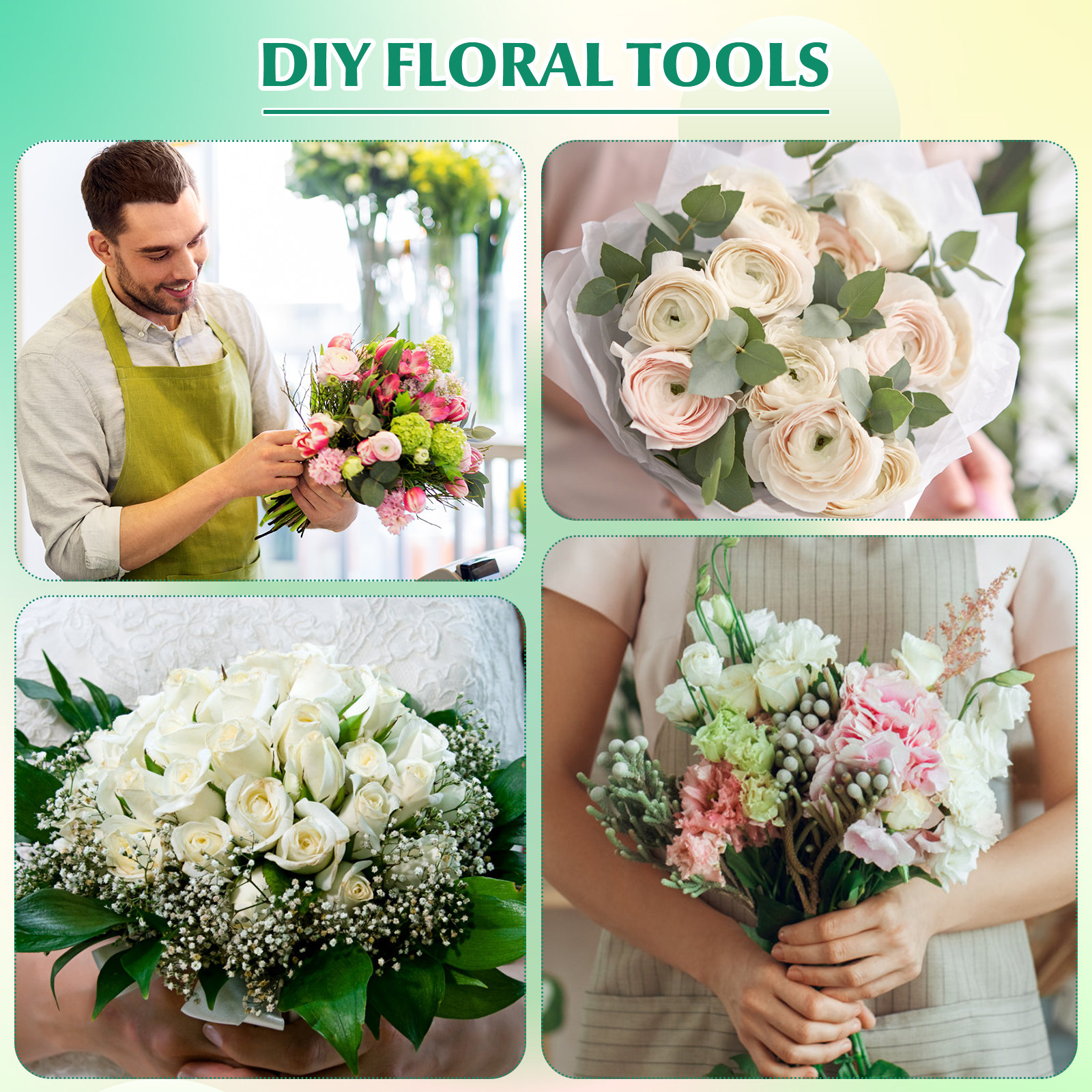 1Set Florist Wire and Floral T - Florist Wreath Supply incelemesi ve fiyatı