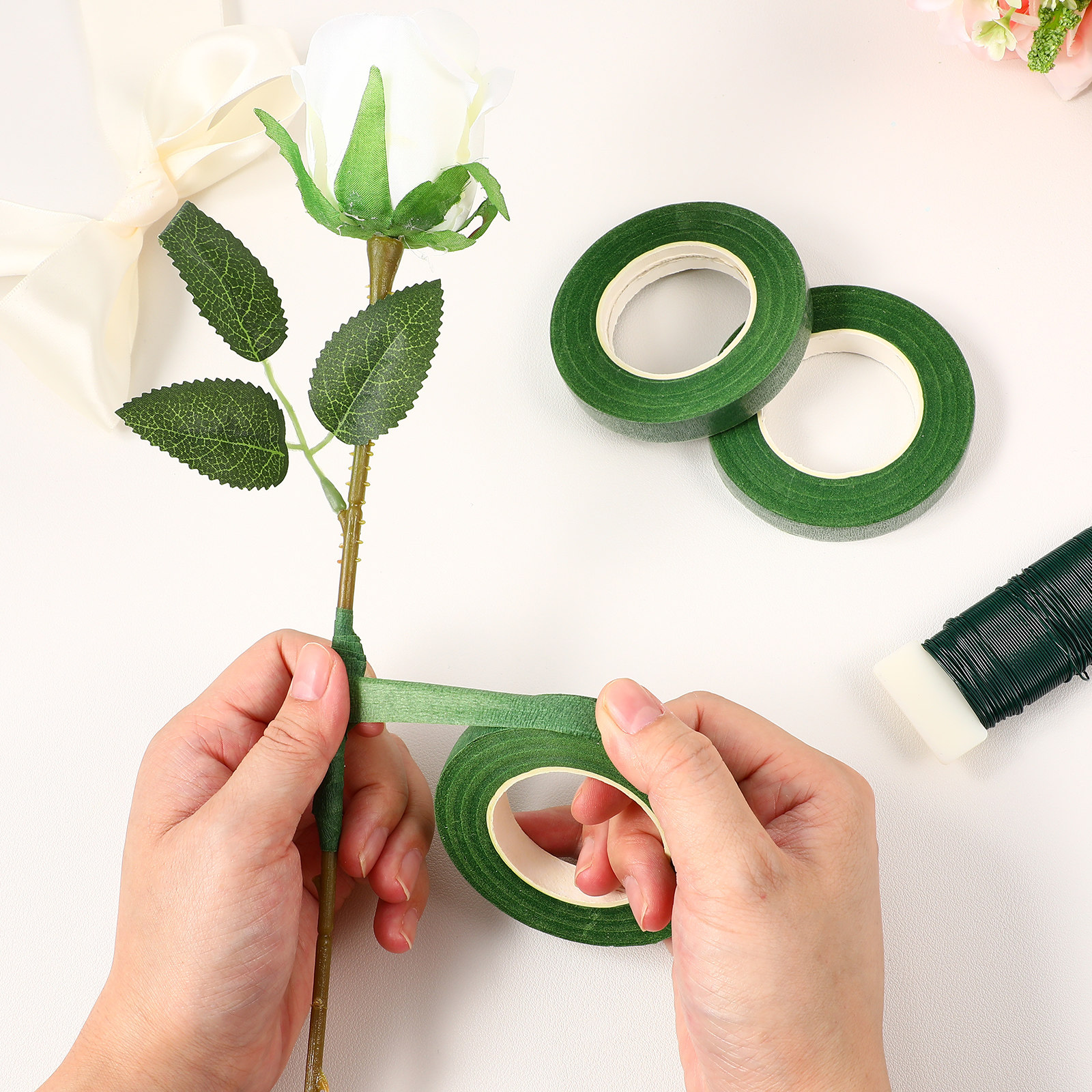 1Set Florist Wire and Floral T - Florist Wreath Supply incelemesi ve fiyatı