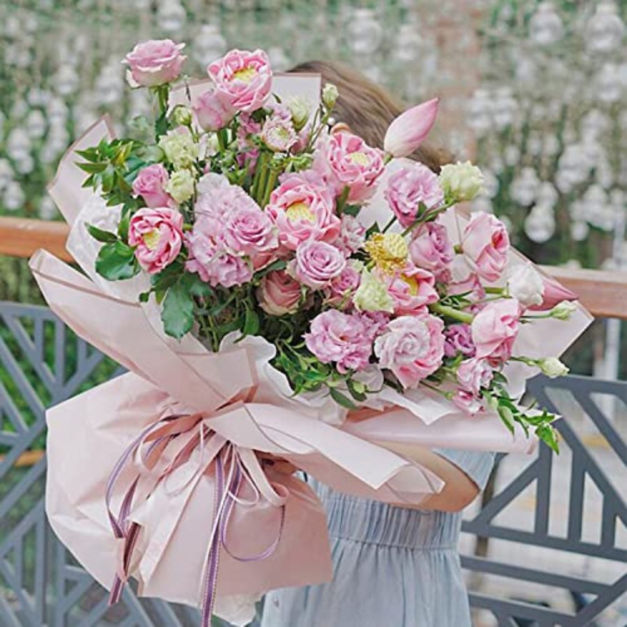 60 Sheet Gold Edge Flower Wrap - Florist Supply Ribbon incelemesi ve fiyatı