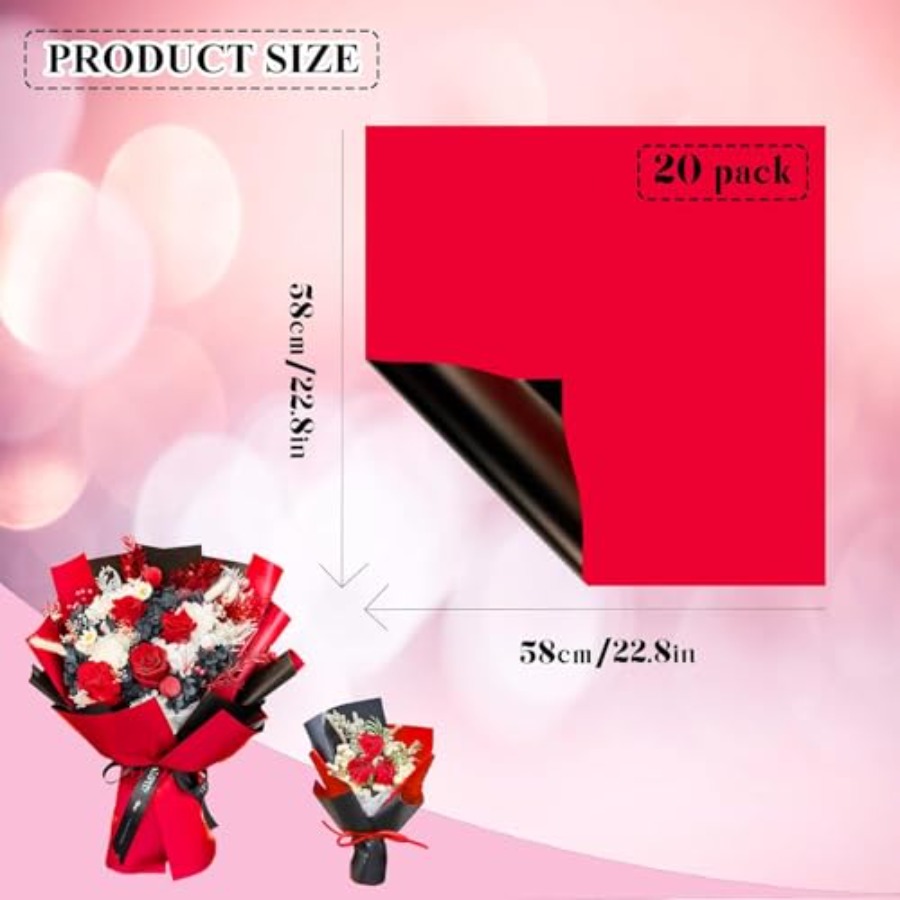 20 Sheets Flower Wrapping Pape - Florist Flower Supply incelemesi ve fiyatı