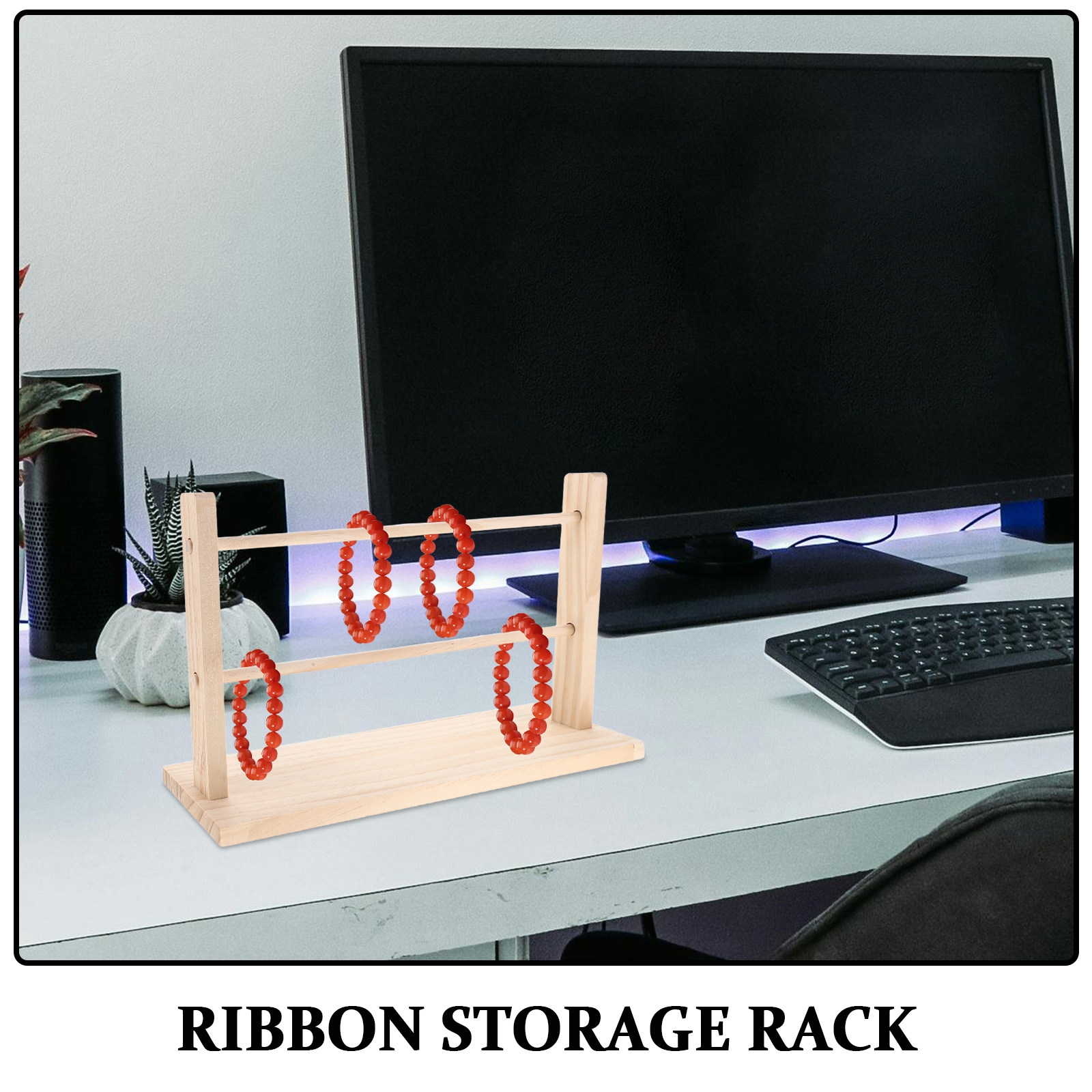 Wooden Ribbon Storage Organize - Florist Supply Ribbon incelemesi ve fiyatı