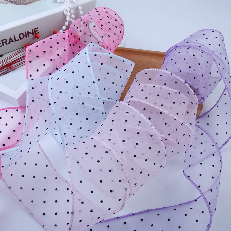 50Yards Gauze with Dots Decora - Florist Supply Ribbon incelemesi ve fiyatı