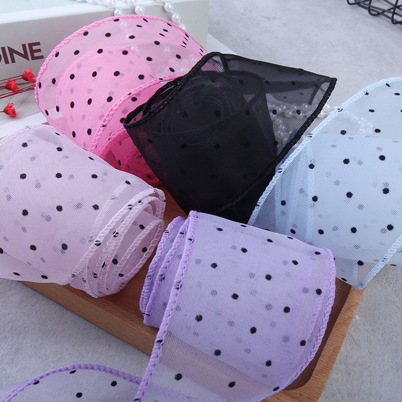 50Yards Gauze with Dots Decora - Florist Supply Ribbon incelemesi ve fiyatı