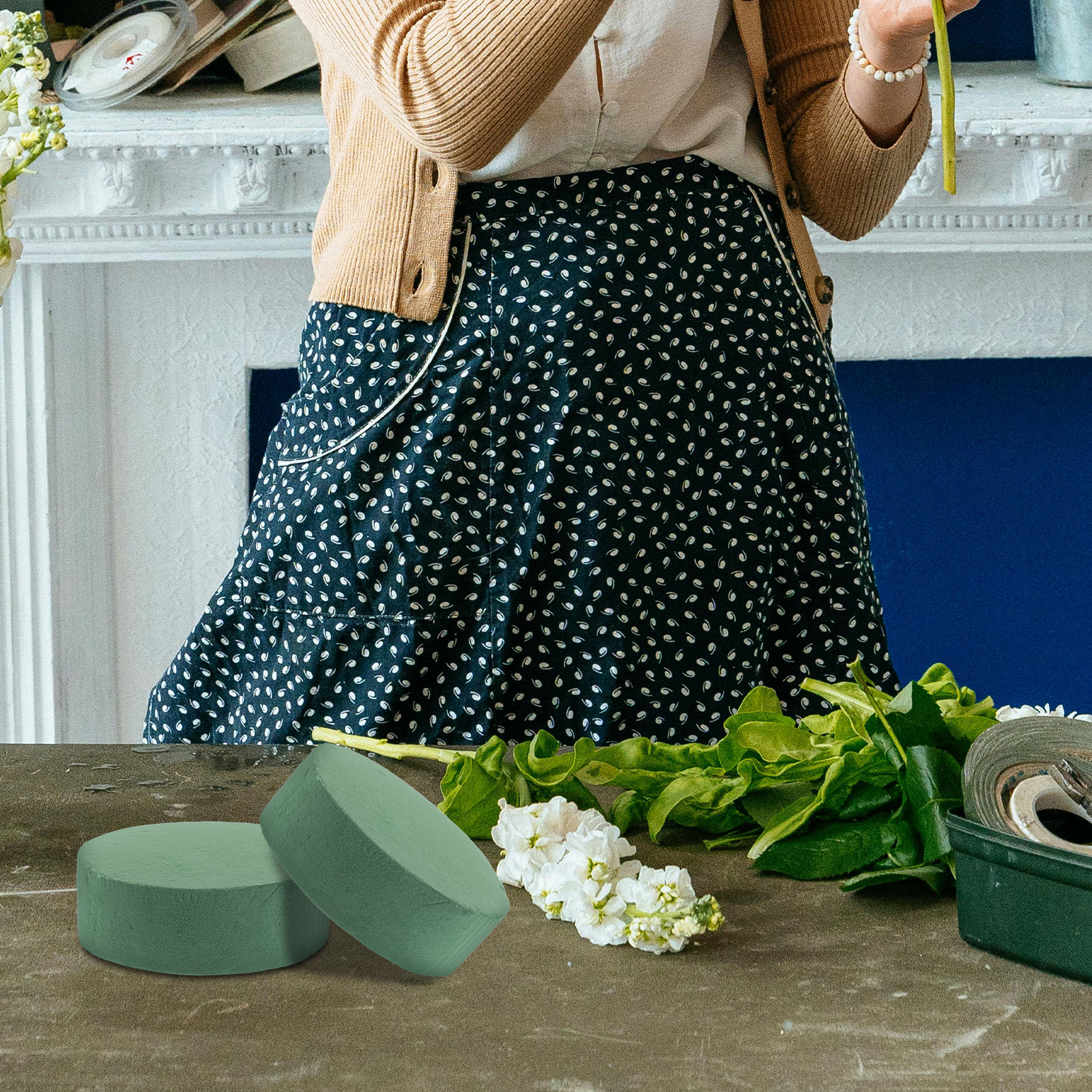 6Pcs Round Floral Foam Blocks  - Florist Flower Supply incelemesi ve fiyatı