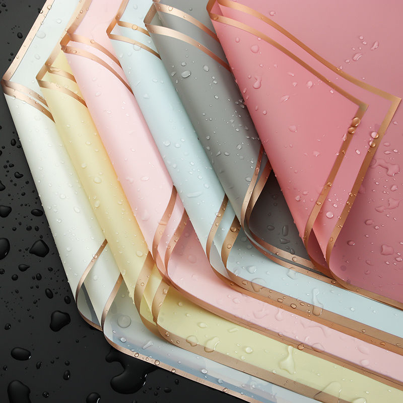 10pcs/set Waterproof Gold Bord - Florist Supply Paper incelemesi ve fiyatı