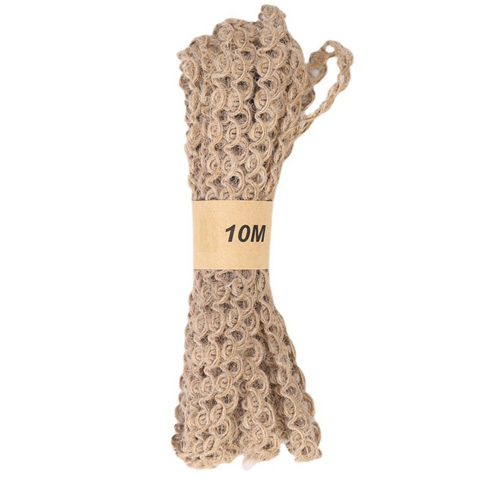 10m Lace Linen Ribbon DIY Bouq - Florist Supply Ribbon incelemesi ve fiyatı