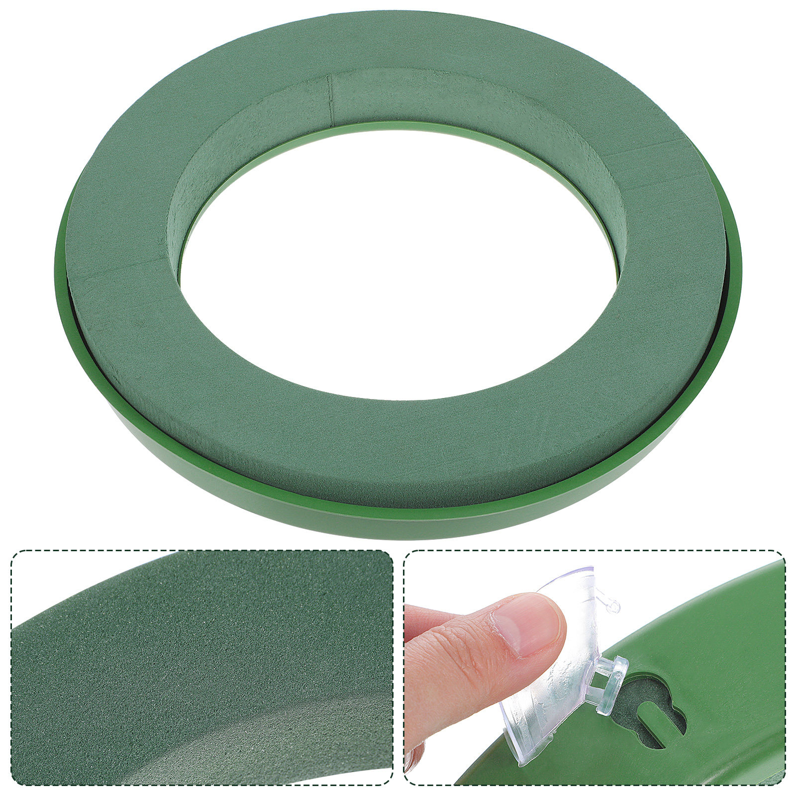 2Pcs Wet Floral Foam Wreath Ri - Florist Wreath Supply incelemesi ve fiyatı